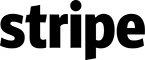 Plain dark lowercase lettering the word Stripe logo